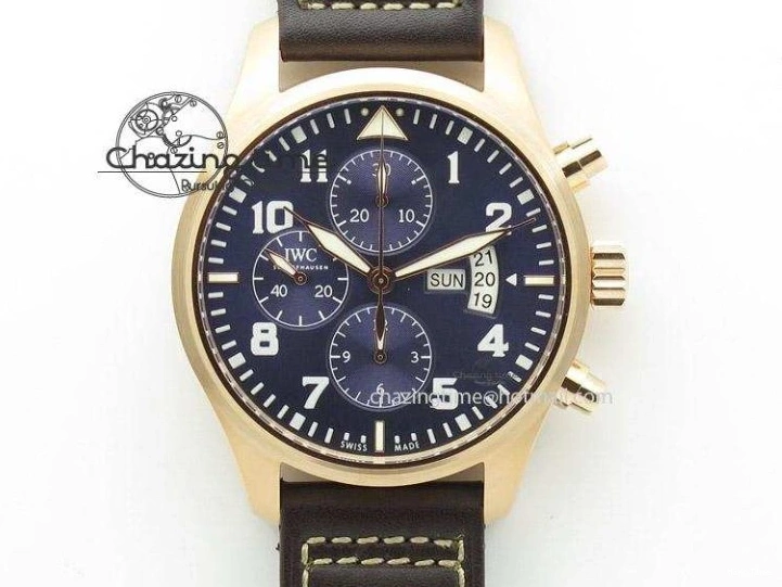 MIROTIME 1103 Portofino Chrono RG White Dial on Black Leather Strap A Vibrant 7385